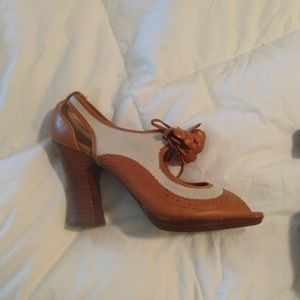 Anthropologie Peep Toe Heel